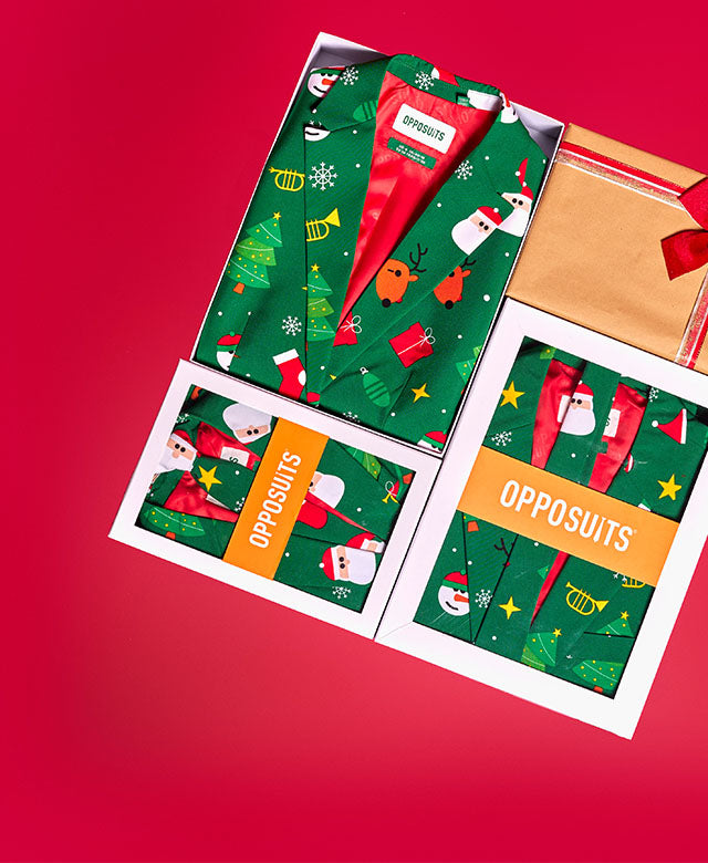 Foto van OppoSuits Retailbox met Festivity pak